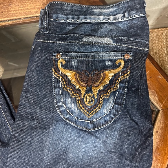 Y2K Embroidered Flare Guess Jeans - Picture 5 of 13